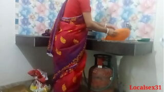 Desi Village Bhabi Kitchen Sex In Red Saree With Her Dewar Video